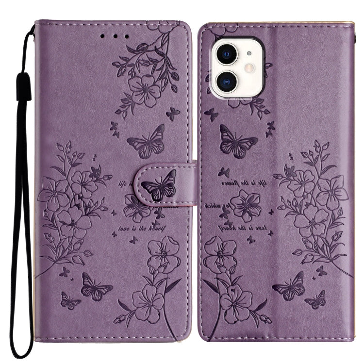 Butterflies and Flowers Leather Phone Case, Series 1