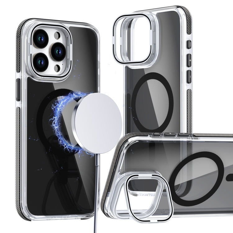 Magsafe Dual-Color Transparent Black Lens Holder Phone Case, Series 3