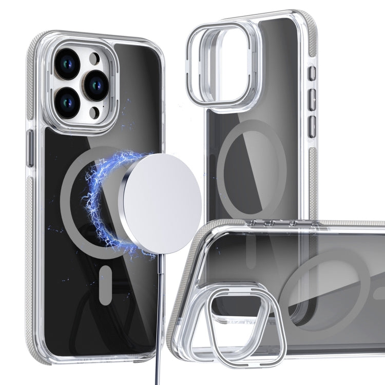 Magsafe Dual-Color Transparent Black Lens Holder Phone Case, Series 3