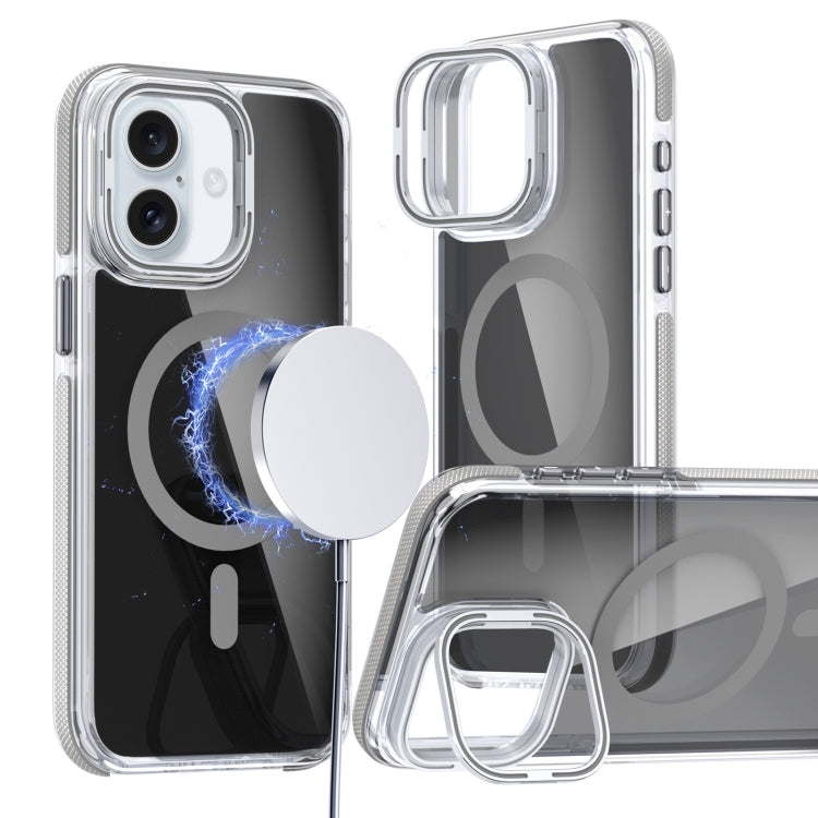 Magsafe Dual-Color Transparent Black Lens Holder Phone Case, Series 1