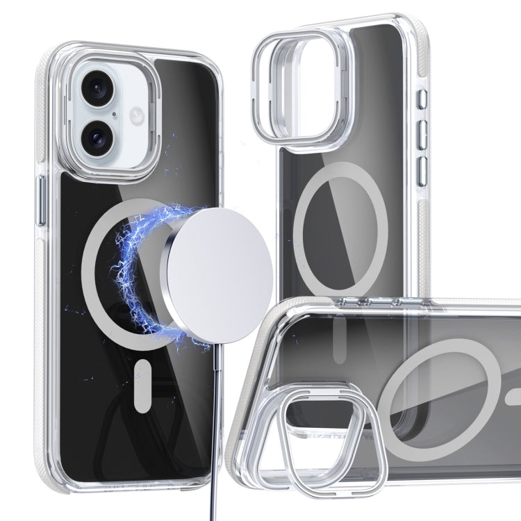 Magsafe Dual-Color Transparent Black Lens Holder Phone Case, Series 1