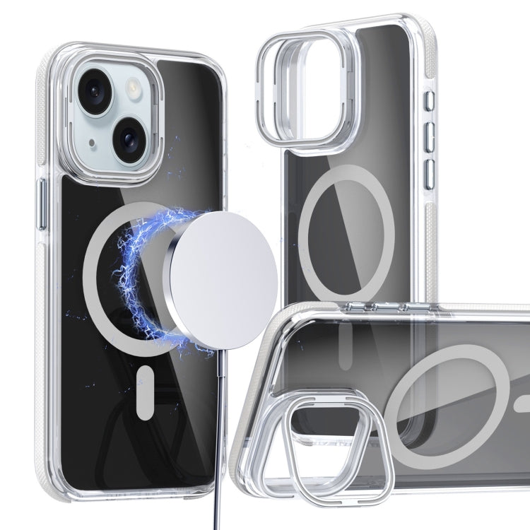 Magsafe Dual-Color Transparent Black Lens Holder Phone Case, Series 2