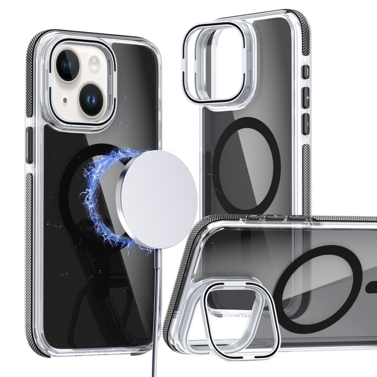 Magsafe Dual-Color Transparent Black Lens Holder Phone Case, Series 3