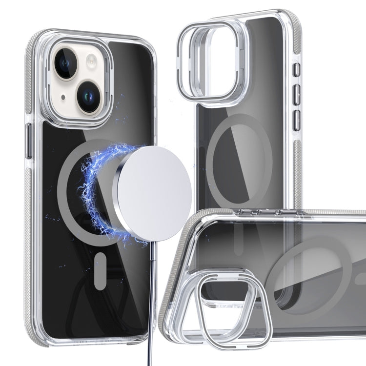 Magsafe Dual-Color Transparent Black Lens Holder Phone Case, Series 3