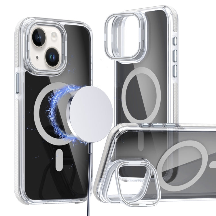 Magsafe Dual-Color Transparent Black Lens Holder Phone Case, Series 3