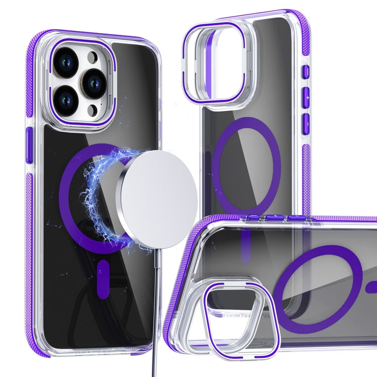 Magsafe Dual-Color Transparent Black Lens Holder Phone Case, Series 2