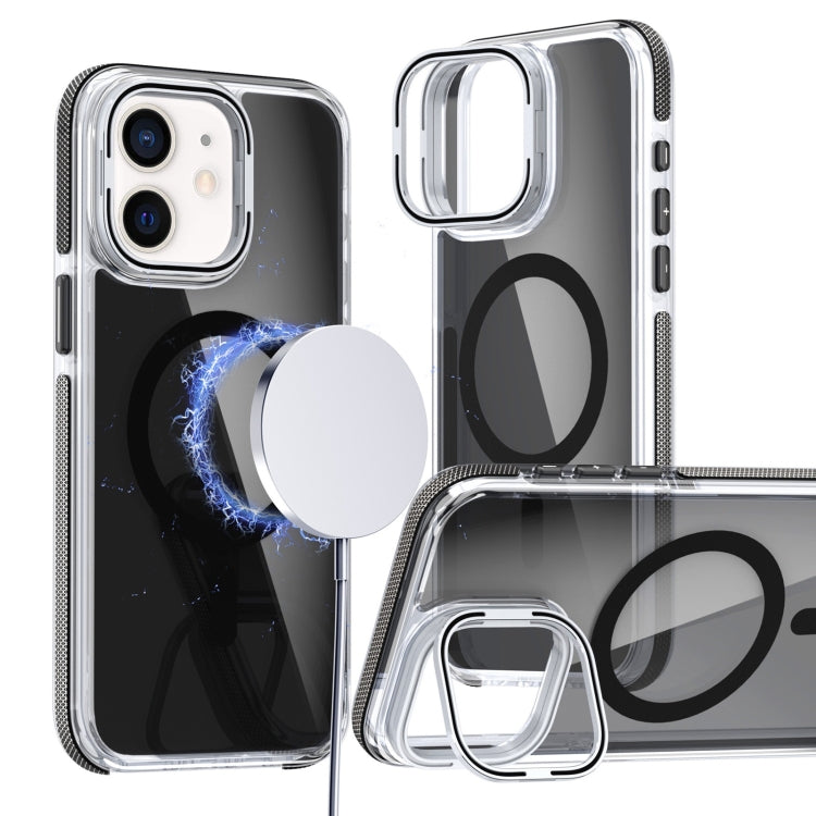 Magsafe Dual-Color Transparent Black Lens Holder Phone Case, Series 2