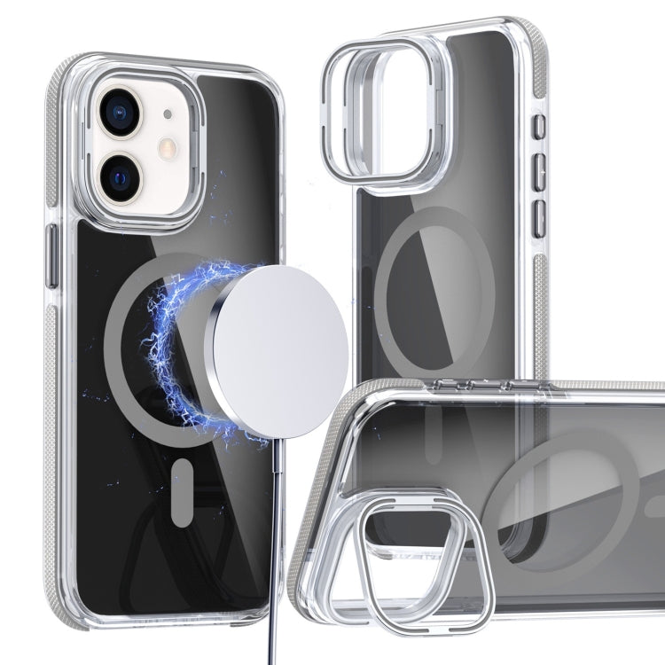 Magsafe Dual-Color Transparent Black Lens Holder Phone Case, Series 2