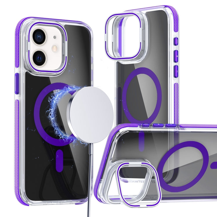 Magsafe Dual-Color Transparent Black Lens Holder Phone Case, Series 2