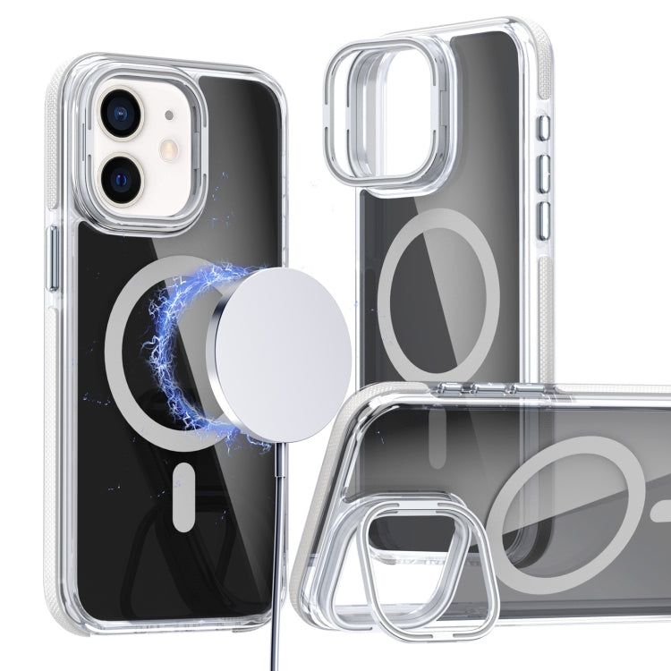 Magsafe Dual-Color Transparent Black Lens Holder Phone Case, Series 2