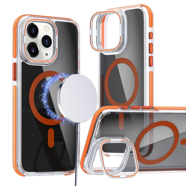 Magsafe Dual-Color Transparent Black Lens Holder Phone Case, Series 2