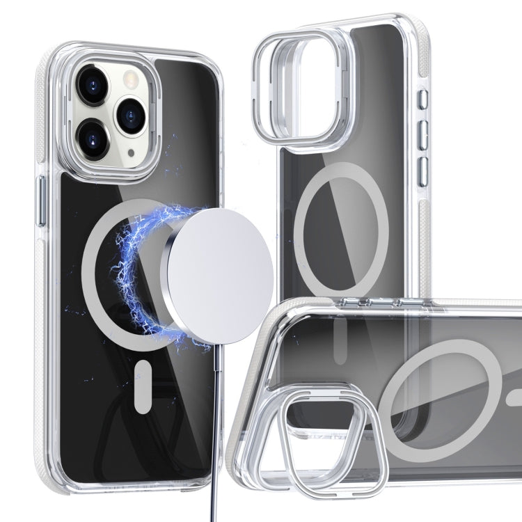 Magsafe Dual-Color Transparent Black Lens Holder Phone Case, Series 2