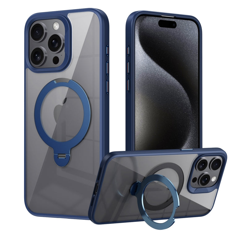 Transparent MagSafe Magnetic Rotating Ring Holder Phone Case, Series 2