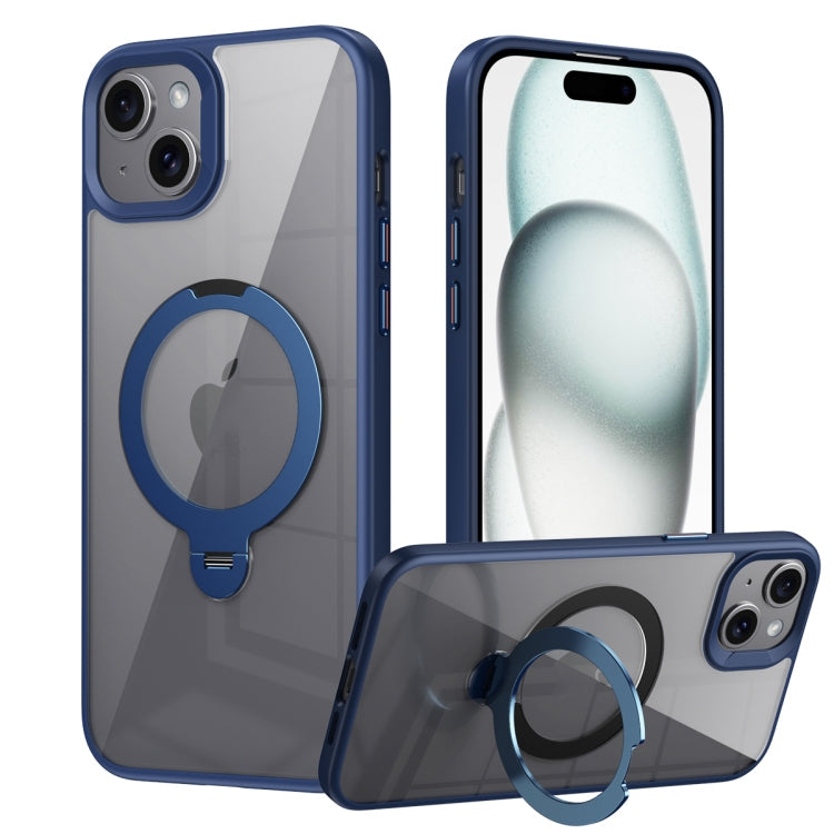 Transparent MagSafe Magnetic Rotating Ring Holder Phone Case, Series 2