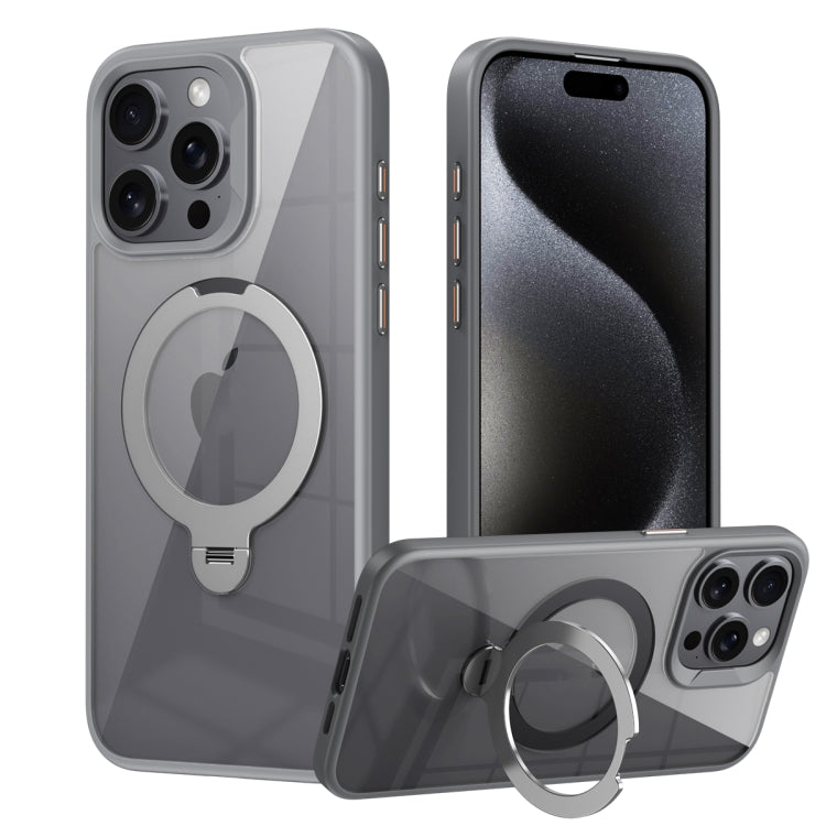 Transparent MagSafe Magnetic Rotating Ring Holder Phone Case, Series 3