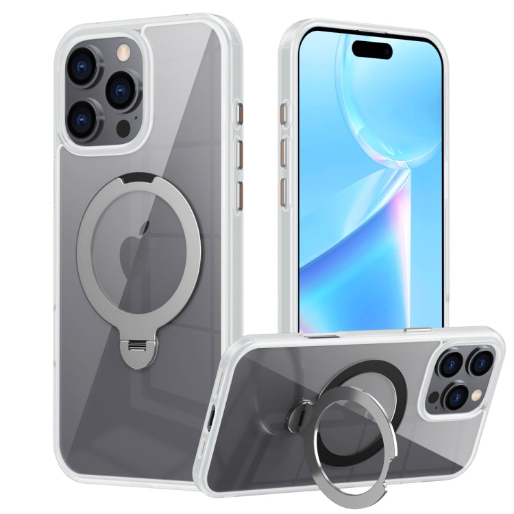 Transparent MagSafe Magnetic Rotating Ring Holder Phone Case, Series 3