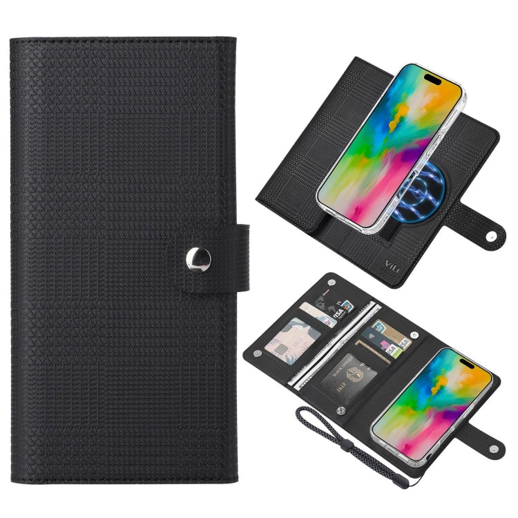 ViLi GHA-C Series RFID MagSafe Magnetic Flip Leather Phone Case, Series 3