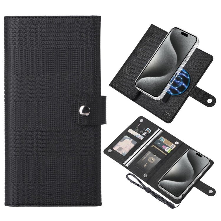 ViLi GHA-C Series RFID MagSafe Magnetic Flip Leather Phone Case, Series 2