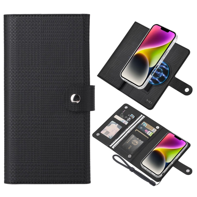 ViLi GHA-C Series RFID MagSafe Magnetic Flip Leather Phone Case, Series 3