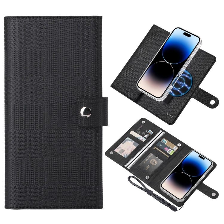 ViLi GHA-C Series RFID MagSafe Magnetic Flip Leather Phone Case, Series 1