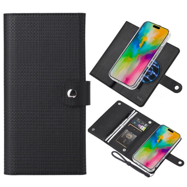 ViLi GHB-C Series RFID MagSafe Magnetic Flip Leather Phone Case, Series 1