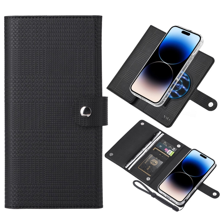 ViLi GHB-C Series RFID MagSafe Magnetic Flip Leather Phone Case, Series 1