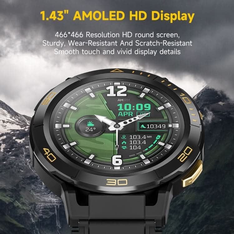 LEMFO Z1 1.43 inch AMOLED Screen Smart Watch, 4G Network Android 8.1 2GB+16GB, Eurasian Version