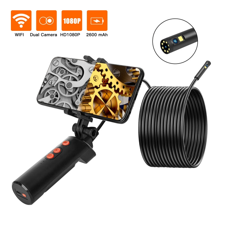 F280 8mm 1080P IP68 Waterproof Dual Camera WiFi Digital Endoscope Reluova