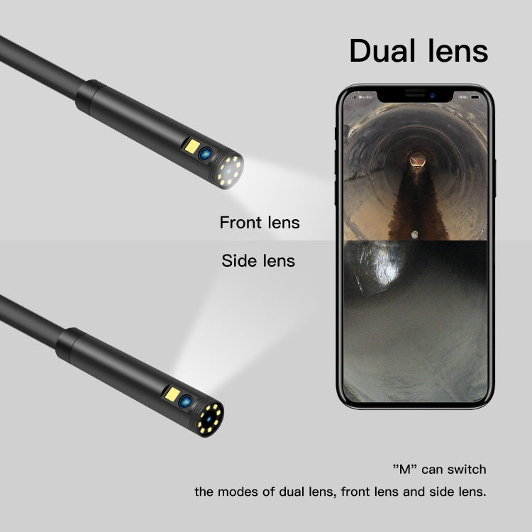 F280 8mm 1080P IP68 Waterproof Dual Camera WiFi Digital Endoscope