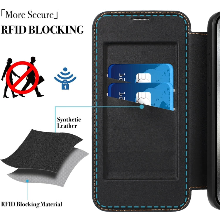 Magnetic Armor Series RFID Card Slots Leather Phone Case, Series 3