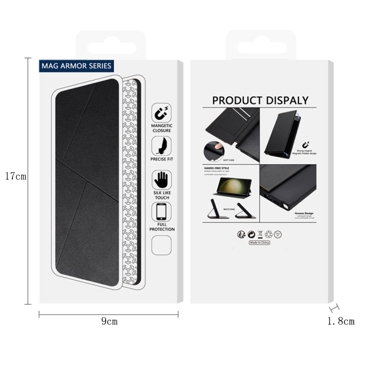 Magnetic Armor Series RFID Card Slots Leather Phone Case, Series 1