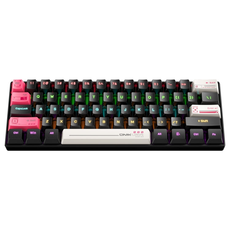 ONIKUMA G55 61 Keys RGB Colorful Lighting Wired Gaming Mechanical Keyboard