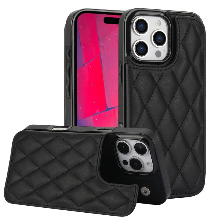 Double Buckle Rhombic PU Leather Phone Case, Series 2