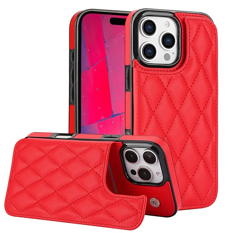 Double Buckle Rhombic PU Leather Phone Case, Series 2