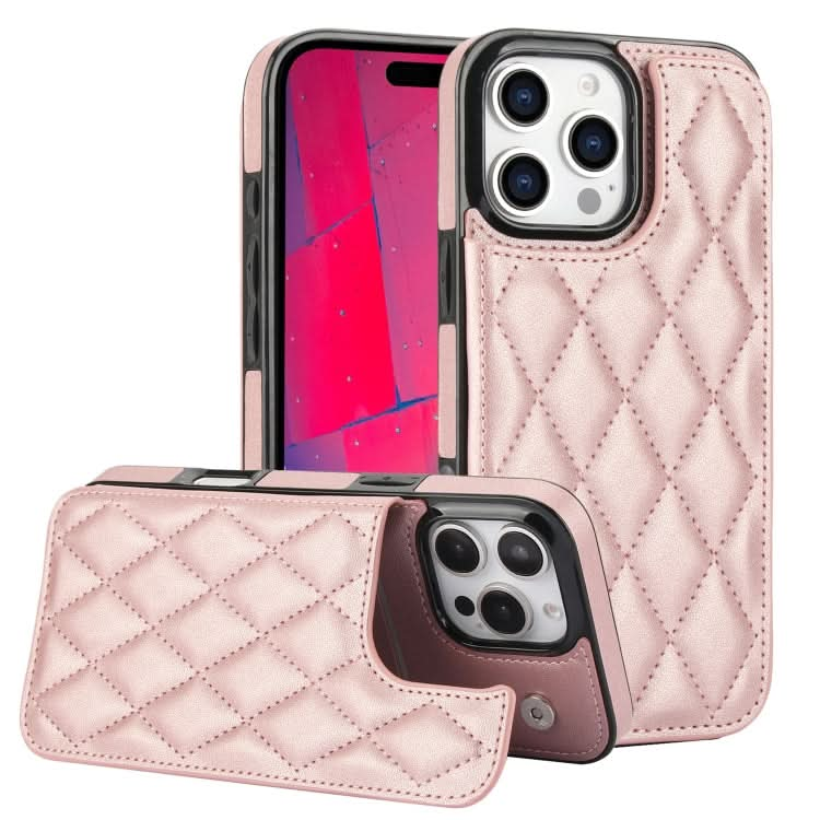 Double Buckle Rhombic PU Leather Phone Case, Series 2