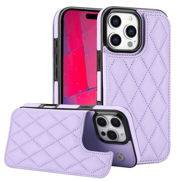 Double Buckle Rhombic PU Leather Phone Case, Series 2