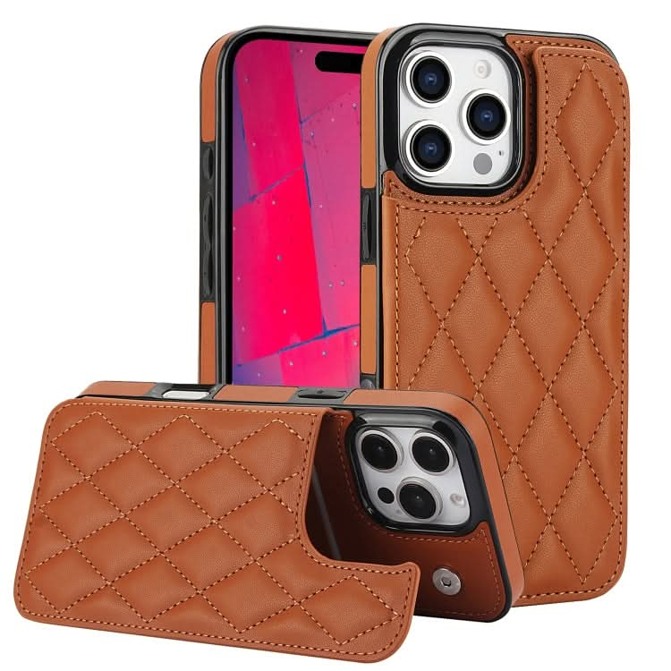 Double Buckle Rhombic PU Leather Phone Case, Series 2