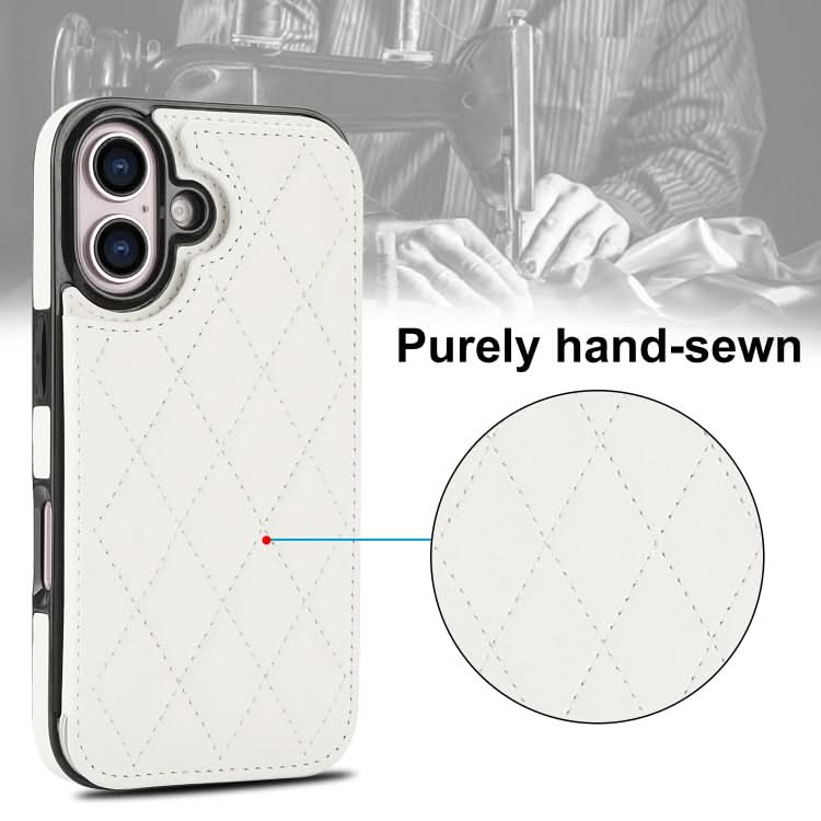 Double Buckle Rhombic PU Leather Phone Case, Series 1