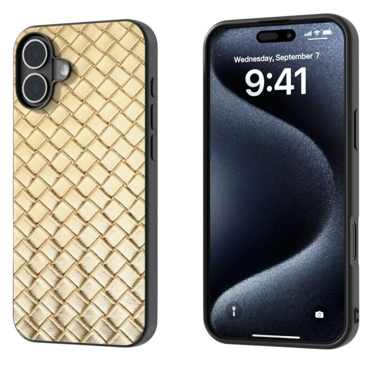 Black Frame Woven Texture PU Phone Case, Series 2