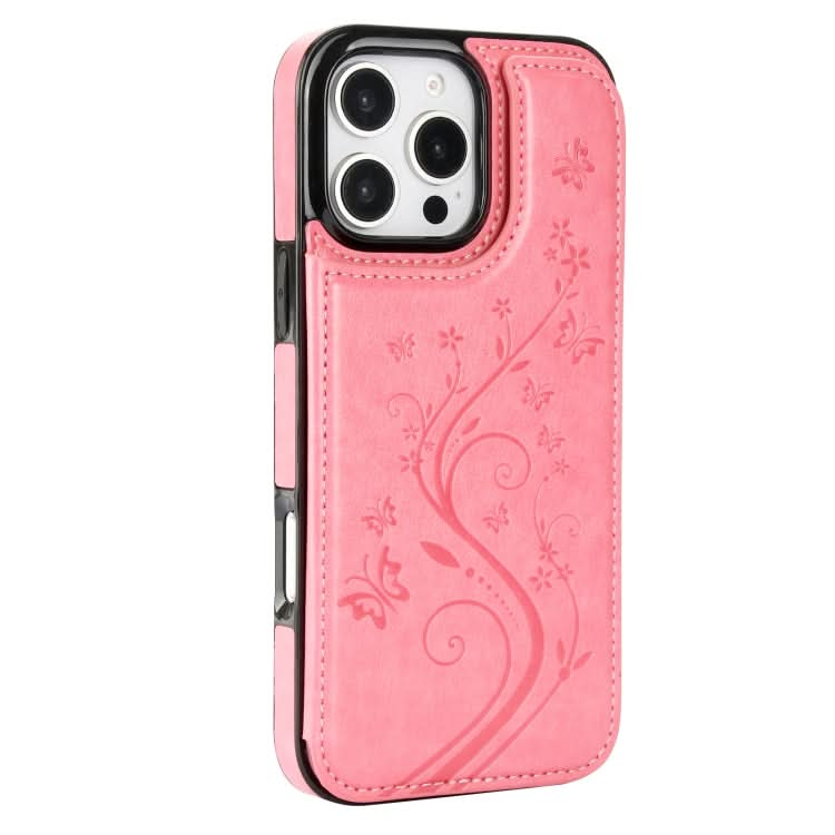 Double Buckle Butterfly Embossing PU Phone Case, Series 2