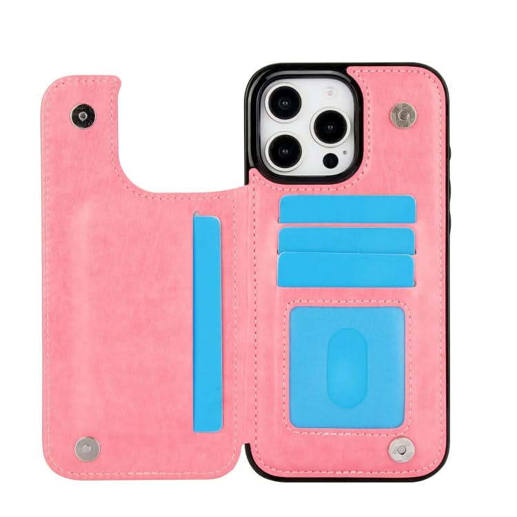 Double Buckle Butterfly Embossing PU Phone Case, Series 2