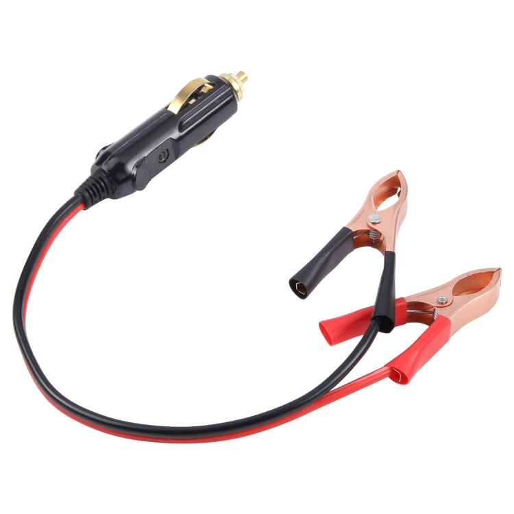 1m Car Battery Charging Crocodile Clip to Cigarette Lighter Connection Cable