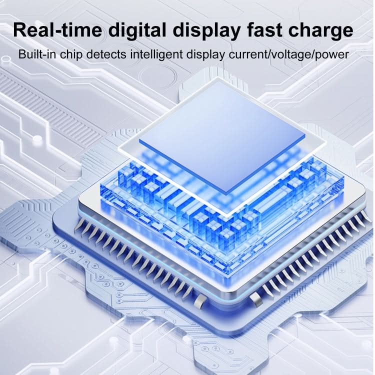 60W 10Gbps Intelligent Digital Display Fast Charge Adapter