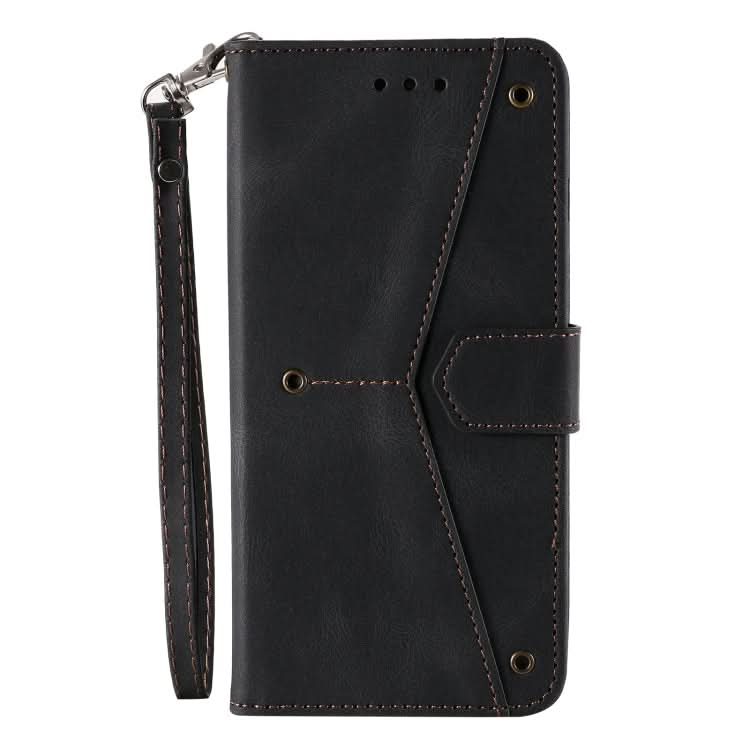 Nail Skin Feel Stitching Calf Texture Leather Phone Case