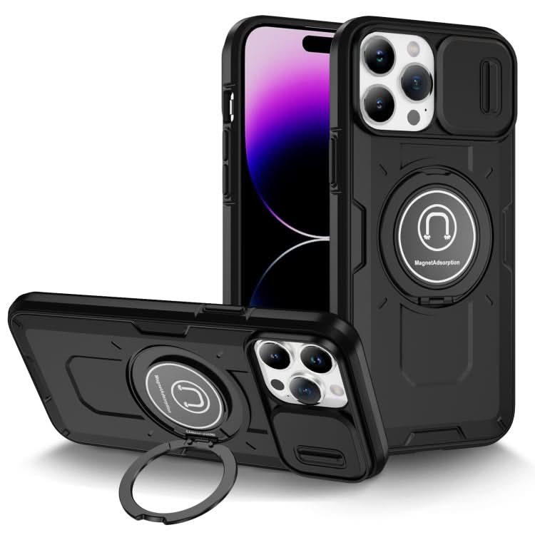 Sliding Camshield TPU Hybrid PC Magnetic Holder Phone Case, Series 5