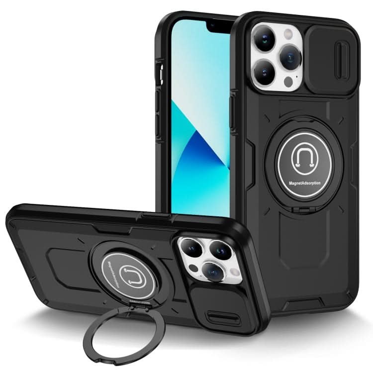 Sliding Camshield TPU Hybrid PC Magnetic Holder Phone Case, Series 4