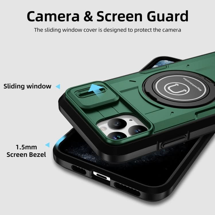 Sliding Camshield TPU Hybrid PC Magnetic Holder Phone Case, Series 3