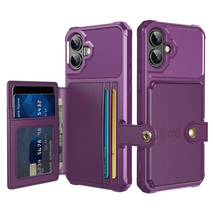 Magnetic Wallet Card Bag Leather Phone Case