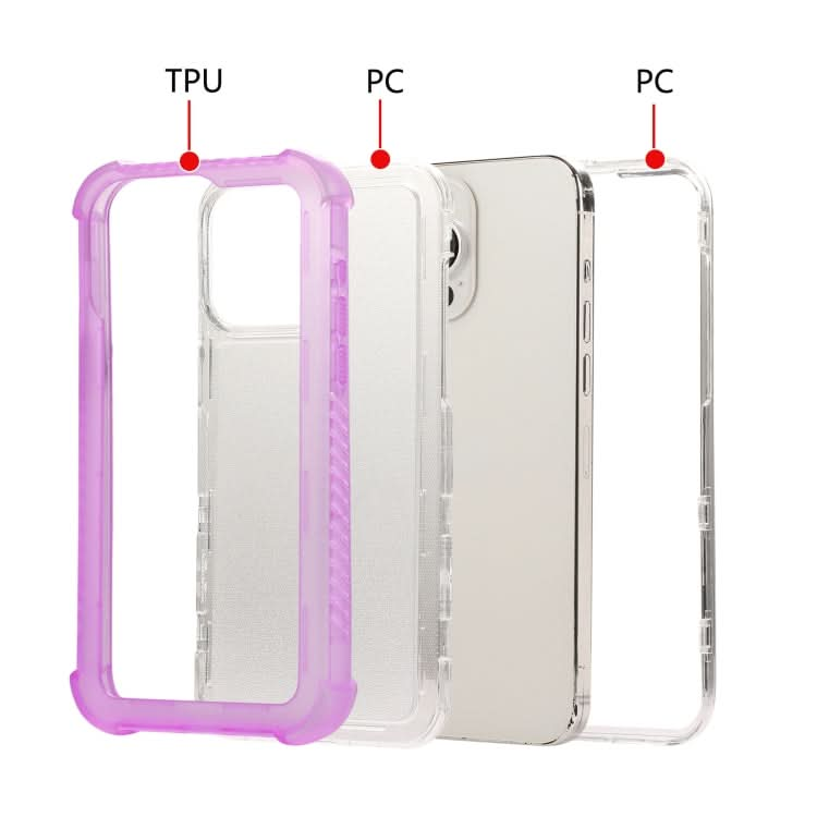 Transparent Matte TPU Hybrid PC 3-in-1 Phone Case, Series 1