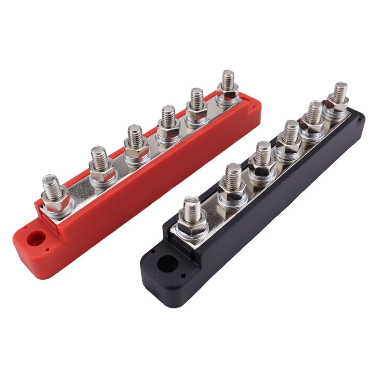 Pair 6 Way 48V 150A M6 Power Distribution Block Terminal Studs